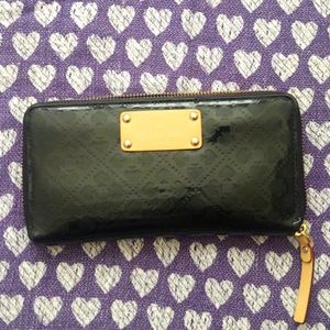 Kate Spade Black Wallet with Spades